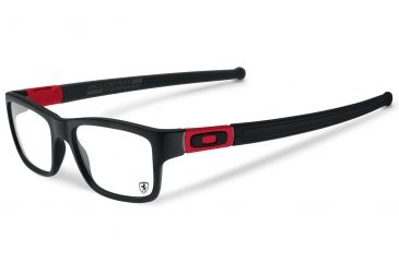 Image of Oakley Marshal Mens Eyeglasses, Black/Ferrari Red Frame, 51mm OX8034-0951