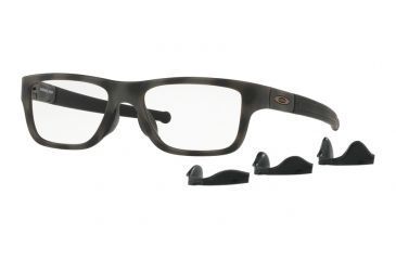 Image of Oakley Marshal MNP OX8091 Progressive Prescription Eyeglasses 809106-53 - Olive Camo Frame, Clear Lenses