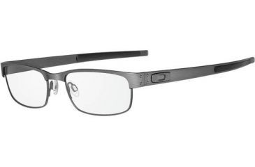 Image of Oakley Metal Plate Eyeglasses, Brushed Chrome OX5038-0655