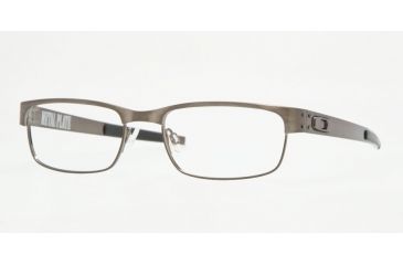 Image of Oakley Metal Plate Eyeglasses Frame 22-199-53 - Brushed Chrome Frame