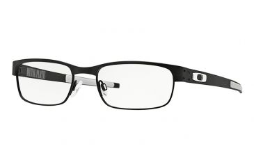 Image of Oakley Metal Plate Eyeglasses Frame 503801-53 - Matte Black Frame