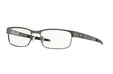 Image of Oakley Metal Plate Eyeglasses Frame 503806-55 - Brushed Chrome Frame