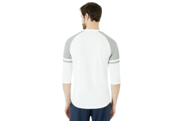Image of Oakley Method 3/4 Raglan - Mens, White, Extra Large 434022-100-XL