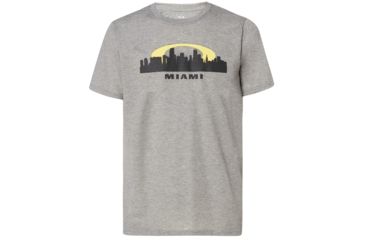 Image of Oakley Miami Skyline Sunset - Mens, Gray Melange, Extra Large, 457795-2GM-XL