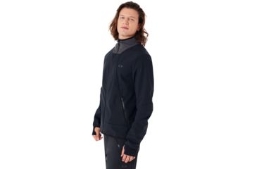 Image of Oakley Midlayer Softshell Jacket - Mens, Blackout, Medium, 461620-02E-M