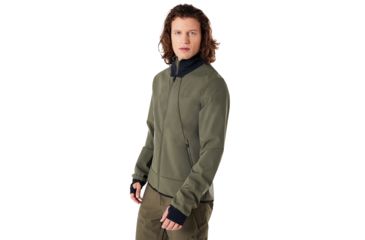 Image of Oakley Midlayer Softshell Jacket - Mens, Dark Brush, Large, 461620-86V-L