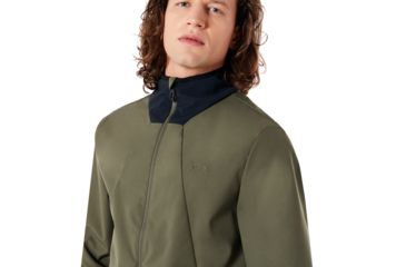 Image of Oakley Midlayer Softshell Jacket - Mens, Dark Brush, Large, 461620-86V-L