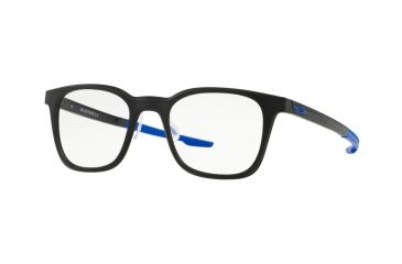 Image of Oakley MILESTONE 3.0 OX8093 Eyeglass Frames 809307-49 - Satin Black Frame, Clear Lenses