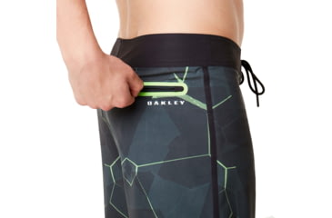 Image of Oakley Mirror Print Boardshort 21in - Mens, Dull Onyx, 32, 482589-27C-32