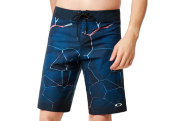 Image of Oakley Mirror Print Boardshort 21in - Mens, Electric Shade, 32, 482589-66X-32
