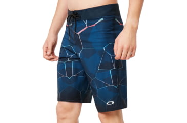 Image of Oakley Mirror Print Boardshort 21in - Mens, Electric Shade, 32, 482589-66X-32