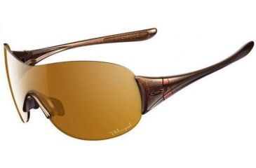 Image of Oakley Miss Conduct Brown Sugar Frame w/ Bronze Polarized Lenses Sunglasses OO9123-06