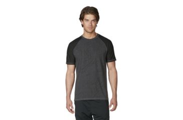 Image of Oakley Miu Evolve Short Sleeve Top - Mens, Jet Black Heather, Large 433559-01S-L
