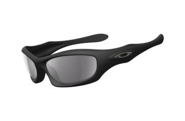 Image of Oakley Monster Dog Matte Black Frame w/ Grey Lenses Men's Sunglasses 05-015