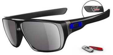 Image of Oakley Moto GP Dispatch Polished Black Frame w/ Grey Lenses Sunglasses OO9090-07