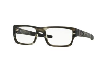 Image of Oakley Muffler Eyeglass Frames with Non-Rx Lenses 22-204-53 - Grey Tortoise Frame, Clear Lenses