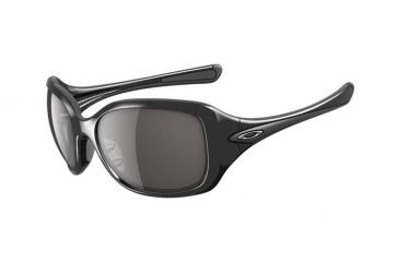 Image of Oakley Necessity Asian Fit Polished Black Frame w/ Grey Lenses Women's Sunglasses OO9148-01