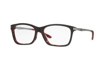 Image of Oakley NINE-TO-FIVE Single Vision Prescription Eyeglasses 112708-52 - Ruby Tortoise Frame