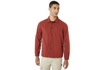 Image of Oakley Nylon Icon Coach Jacket - Mens, Iron Red, Medium, 412566-80U-M