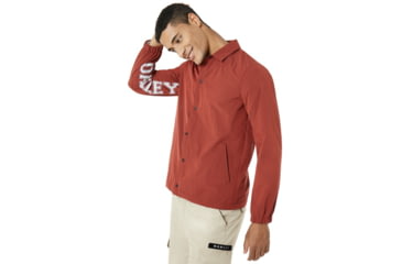 Image of Oakley Nylon Icon Coach Jacket - Mens, Iron Red, Medium, 412566-80U-M