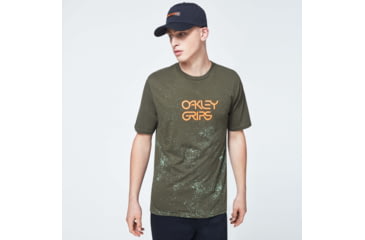 Image of Oakley O-Grip Logo Short Sleeve Tee - Mens, New Dark Brush, 2XL, FOA400577-86L-XXL
