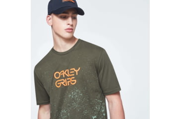Image of Oakley O-Grip Logo Short Sleeve Tee - Mens, New Dark Brush, 2XL, FOA400577-86L-XXL