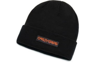Image of Oakley O-Grip Patch Beanie - Mens, Blackout, One Size, FOS900123-02E-U