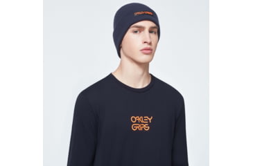 Image of Oakley O-Grip Patch Beanie - Mens, Foggy Blue, One Size, FOS900123-6FB-U