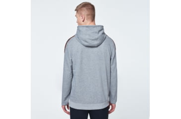 Image of Oakley O-Grip Tape Hooded Fleece - Mens, Athletic Heather Grey, Extra Large, FOA400574-24G-XL