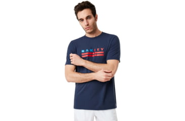 Image of Oakley Oakley California Tee - Mens, Foggy Blue, Large, 457551-6FB-L