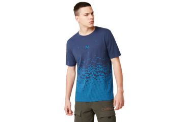 Image of Oakley Digital Tee - Mens, Foggy Blue, Large, 457926-6FB-L