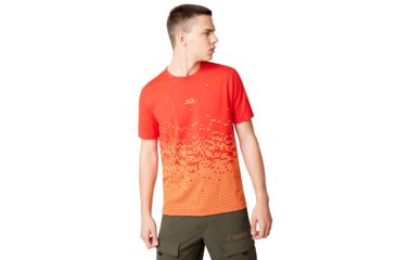 Image of Oakley Digital Tee - Mens, High Risk Red, Medium, 457926-43A-M