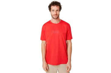 Image of Oakley Oakley Embroideried Tee - Mens, High Risk Red, Extra Large, 457863-43A-XL