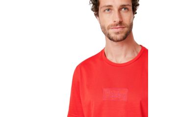Image of Oakley Oakley Embroideried Tee - Mens, High Risk Red, Extra Large, 457863-43A-XL