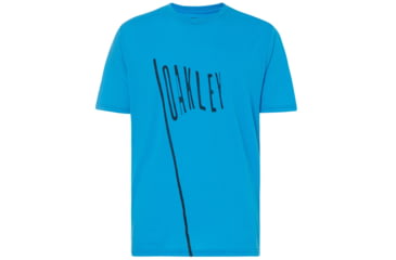 Image of Oakley Flag Up Tee - Mens, Hawaiian Blue, 2XL, 457542-6HB-XXL