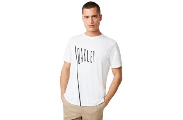 Image of Oakley Flag Up Tee - Mens, White, 2XL, 457542-100-XXL