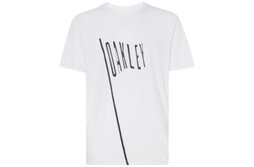 Image of Oakley Flag Up Tee - Mens, White, 2XL, 457542-100-XXL