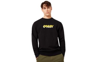 Image of Oakley Oakley Tridimensional Crewneck - Mens, Blackout, Small, 472569-02E-S