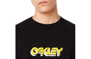 Image of Oakley Oakley Tridimensional Crewneck - Mens, Blackout, Small, 472569-02E-S