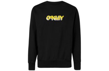 Image of Oakley Oakley Tridimensional Crewneck - Mens, Blackout, Small, 472569-02E-S