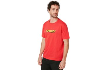 Image of Oakley Oakley Tridimensional Tee - Mens, High Risk Red, Small, 457892-43A-S