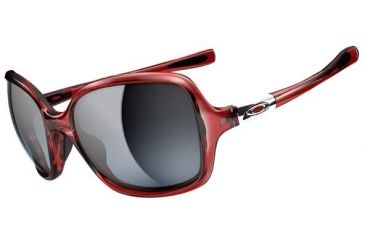Image of Oakley Obsessed Sunglasses - Cherry Red Frame and Black Grey Gradient Lens OO9192-09