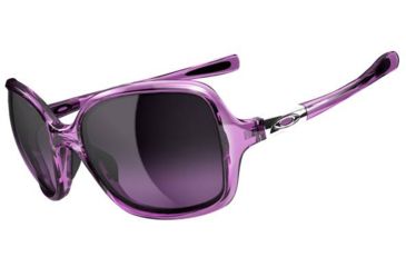 Image of Oakley Obsessed Sunglasses - Crystal Iris Frame and Black Violet Gradient Lens OO9192-11