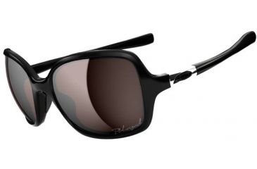 Image of Oakley Obsessed Sunglasses - Polished Black Frame and OO Black Iridium Polarized Lens OO9192-06