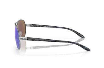 Image of Oakley OO4079 Feedback Sunglasses - Women's, Polished Chrome Frame, Prizm Sapphire Polarized Lenses, 407933-59