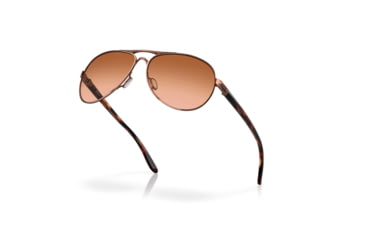 Image of Oakley OO4079 Feedback Sunglasses - Women's, Rose Gold Frame, VR50 Brown Gradient Lens OO4079-01