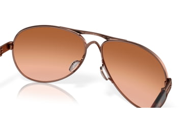 Image of Oakley OO4079 Feedback Sunglasses - Women's, Rose Gold Frame, VR50 Brown Gradient Lens OO4079-01