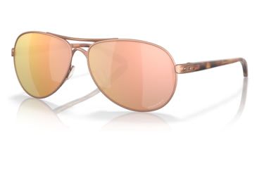 Image of Oakley OO4079 Feedback Sunglasses - Womens, Satin Rose Gold Frame, Prizm Rose Gold Lens, 59, OO4079-407944-59