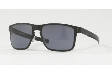 Image of Oakley OO4123 Sunglasses 412301-55 - Matte Black Frame, Grey Lenses