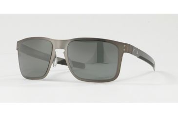 Image of Oakley HOLBROOK METAL OO4123 Progressive Prescription Sunglasses OO4123-412306-55 - Lens Diameter 55 mm, Frame Color Matte Gunmetal